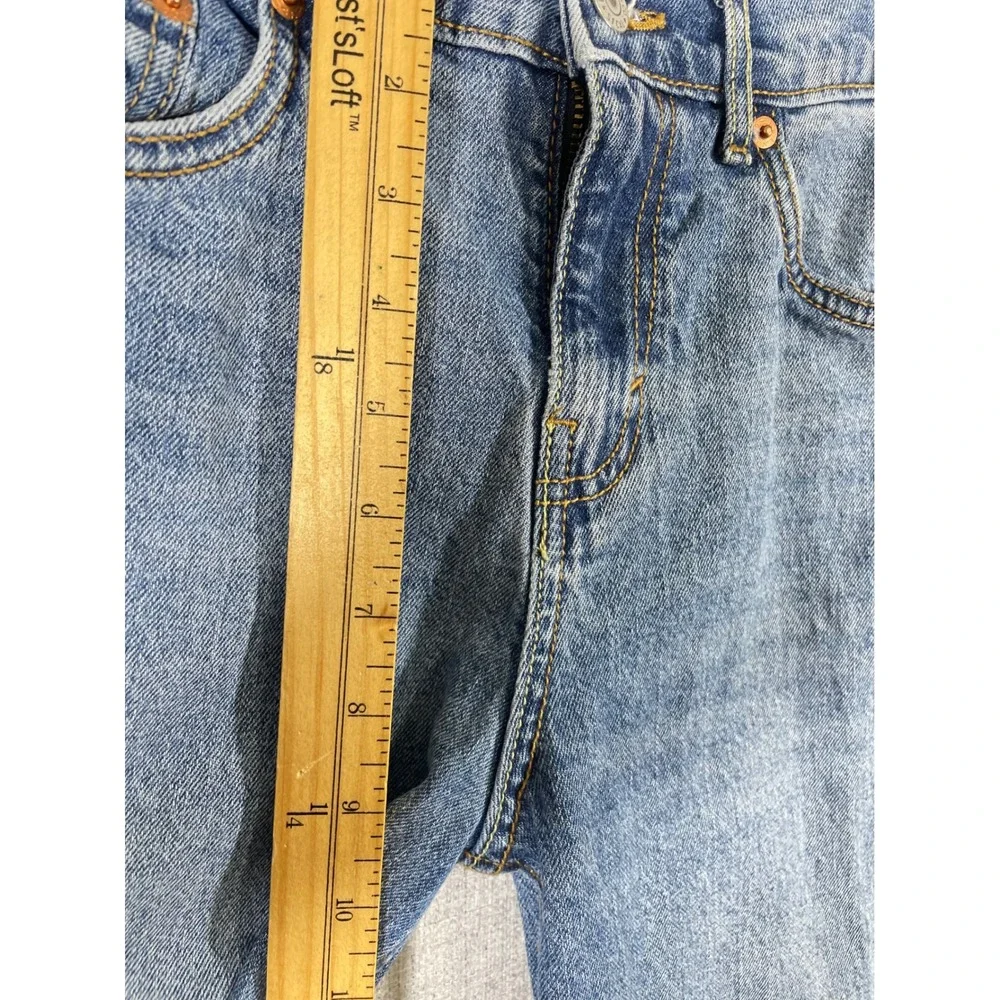 Levi‎ Strauss Girls  Color block High Rise Baggy Jeans Light Wash Size 12 Rodeo
